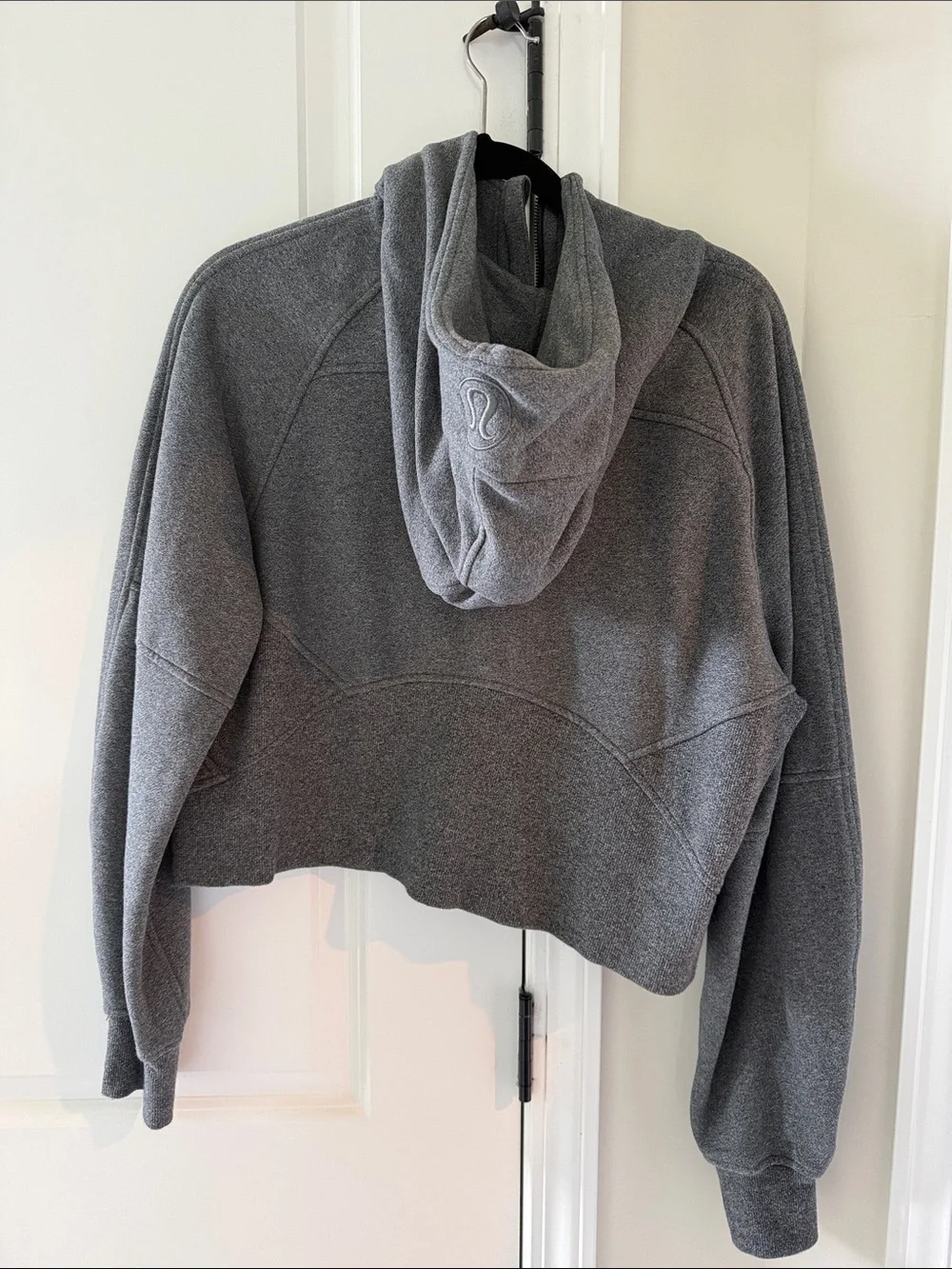 Grey Lululemon scuba boxy quarter zip size 6 - Picture 3 of 3